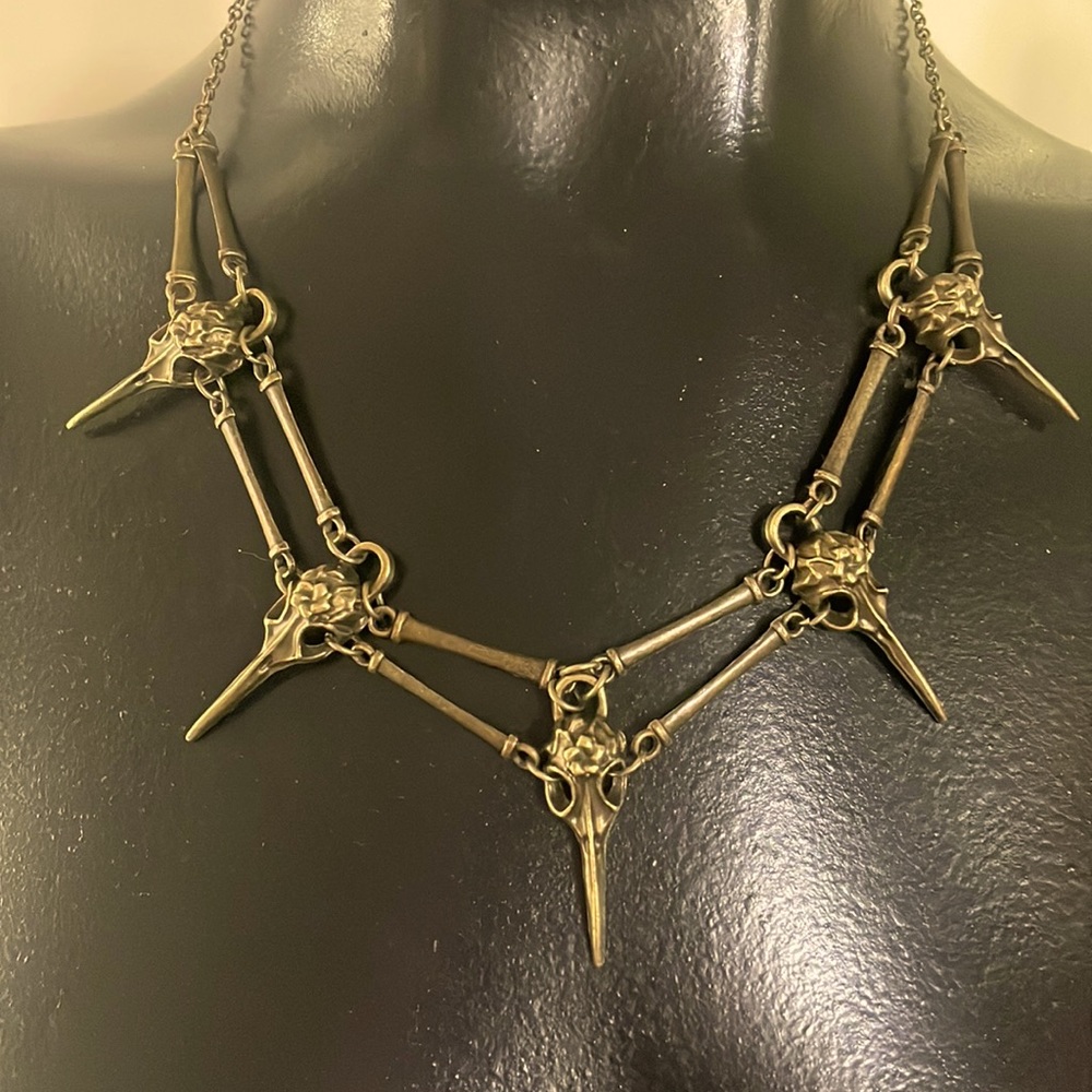 COPY - JUST IN!- Brand new GOTH “Plague Doctor Bird” necklace!! HAND MADE!